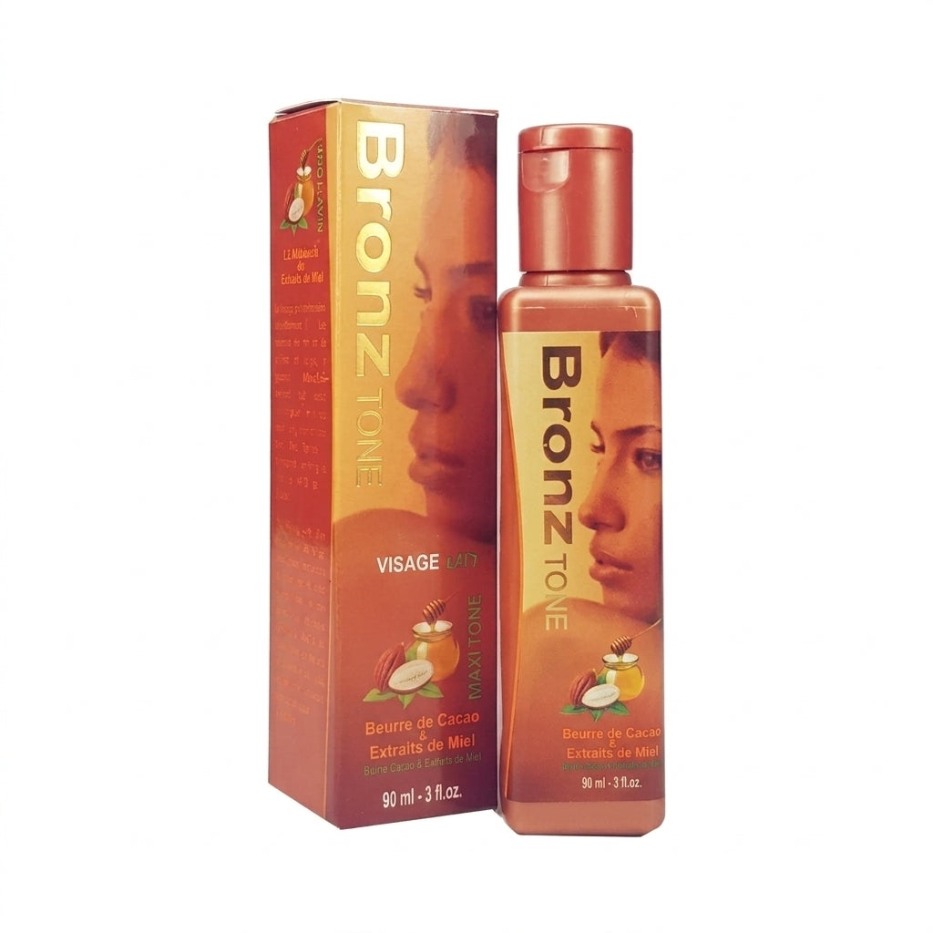 لوشن برونز تون للوجه بزبدة الكاكاو وخلاصة العسل - 90 مل | Bronz Tone Visage Maxi Toni