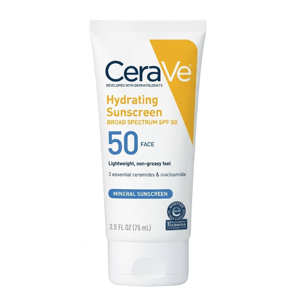 واقي شمس سيرافي المرطب للوجه SPF 50 - 75 مل | CeraVe Hydrating Sunscreen Face SPF 50